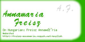 annamaria freisz business card